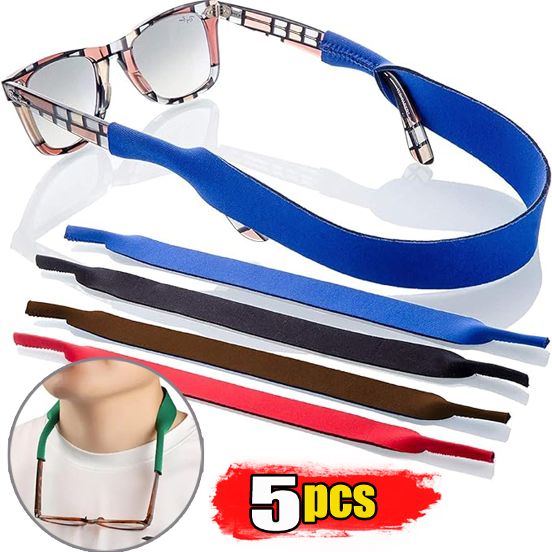 Sunglass Retainer Cord - 1-5 szt. Pływające okulary przeciwsłoneczne, elastyczny